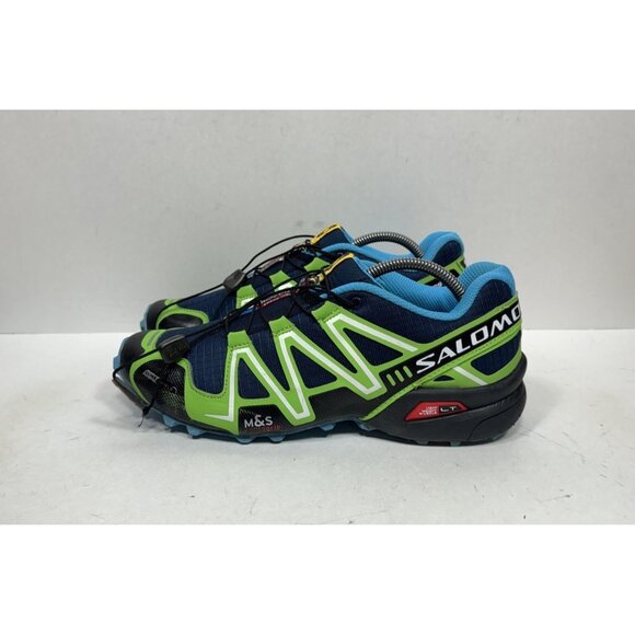 Salomon Speedcross 3 Trail Running Shoes Green Blue Men’s Size 10 328082 - Picture 3 of 8